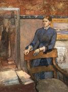 Edgar Degas, Helene Rouart in her Father-s study